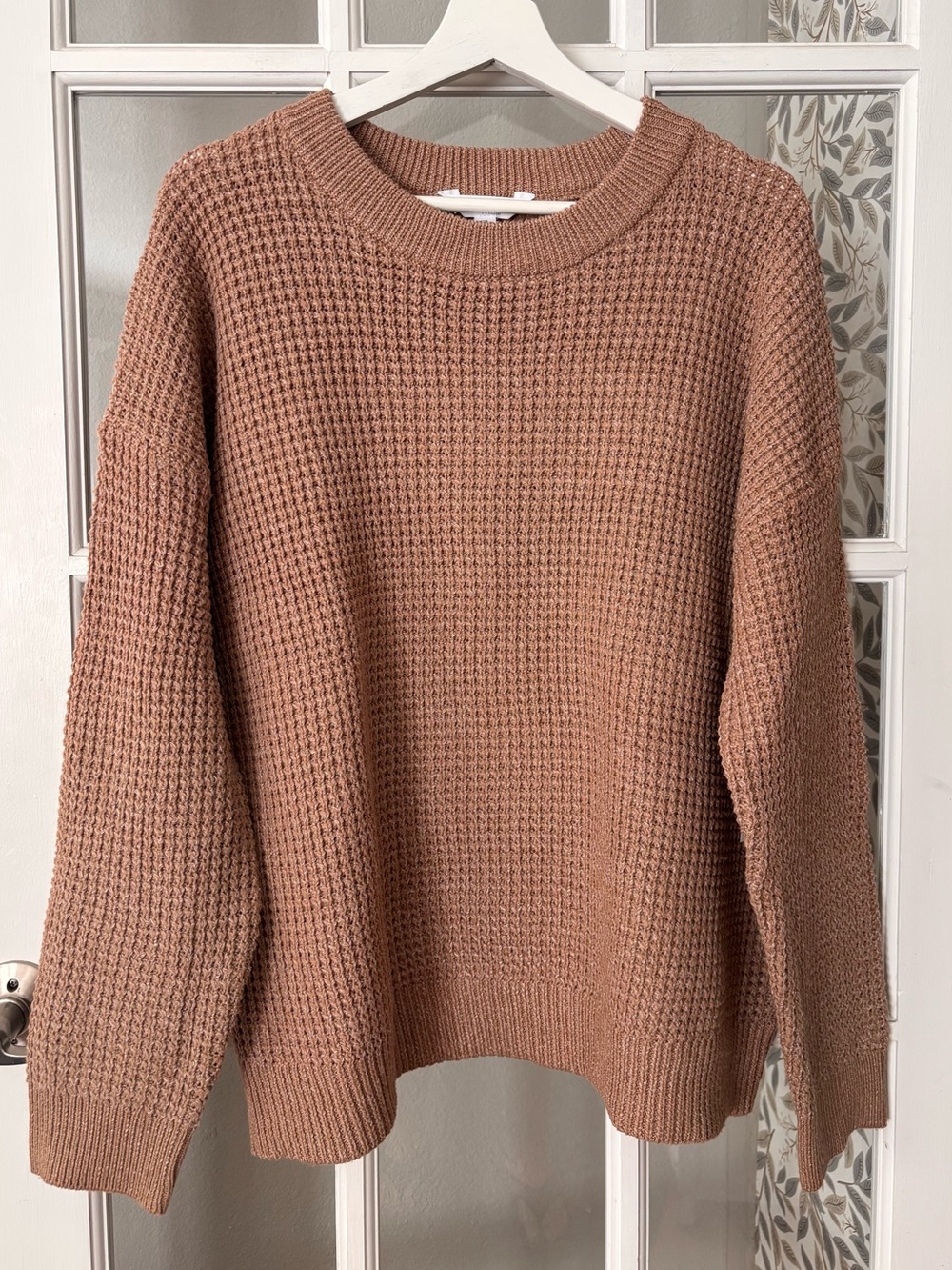 TIME & TRU Waffle Knit Sweater Sz XXL NWT